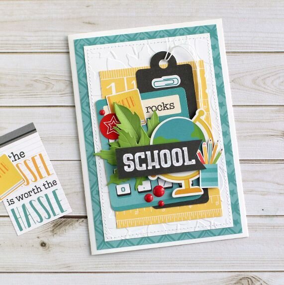 &quot;School rocks&quot; card