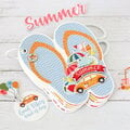 Summer Flip-Flop shaped mini book