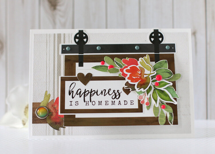 &quot;Happiness is homemade: card