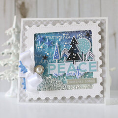 "Peace on Earth" shaker card