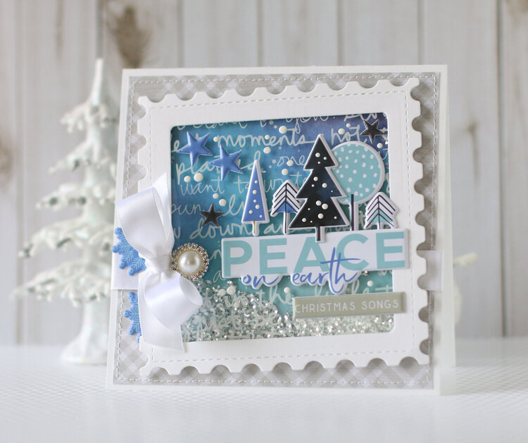 &quot;Peace on Earth&quot; shaker card