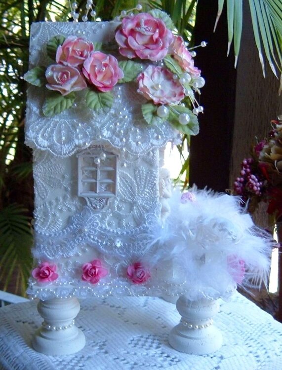 &quot; Shabby Chic Birdhouse ~~ Reneabouquets &quot;