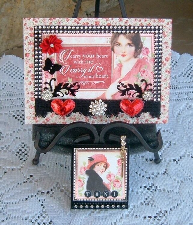 &quot; Card for Toni Burk for RB Valentine Loaded Tag Swap &quot;