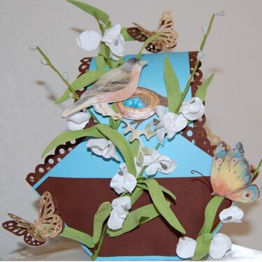 Bird &amp; Butterfly Basket - a work in progress
