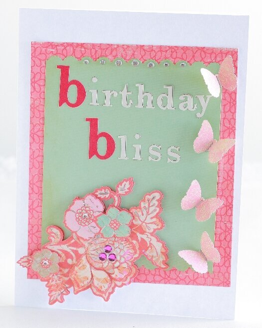 Birthday bliss and butterflies card