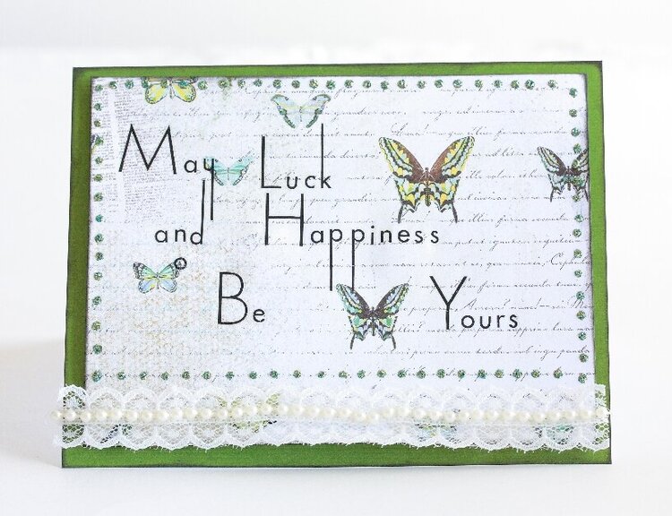 May Luck and Happiness Be Yours St. Patrick&#039;s Day card