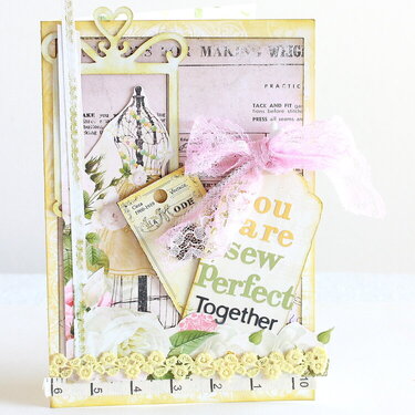 You are sew perfect together (anniversary) card