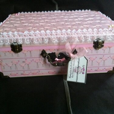 &quot;Baby Girl&quot; Hope chest front view