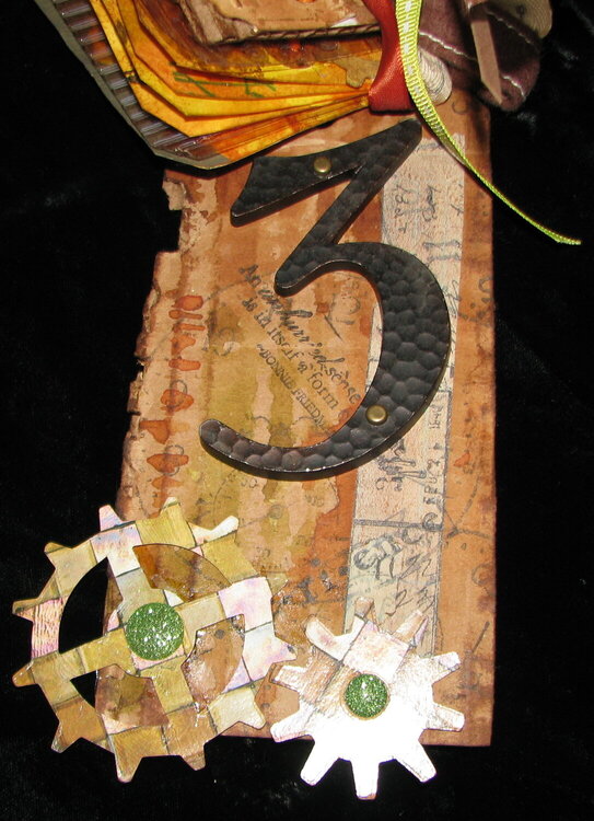 Steampunk Tag Book - detail