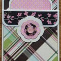 Floral / Plaid Pocket Card