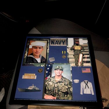 Navy frame