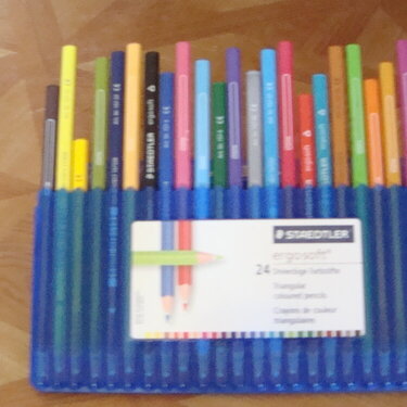 My favorite triangular coloured pencils