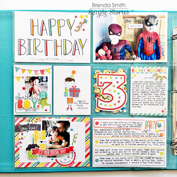 Pocket Page with Simple Stories Let&#039;s Party