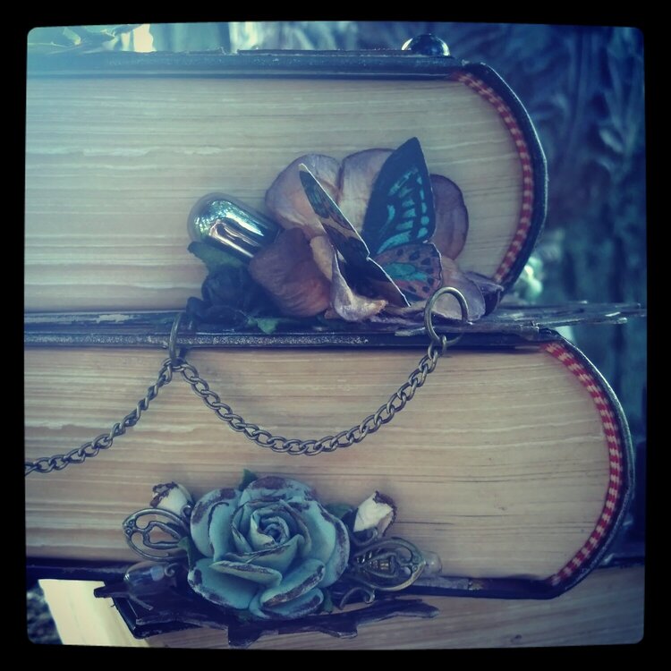 Altered Book stack for Dawn