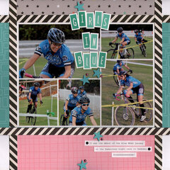 "Girls in blue" layout