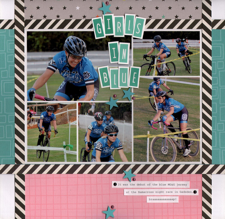 &quot;Girls in blue&quot; layout