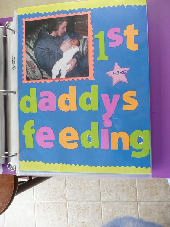 daddys 1st feeding