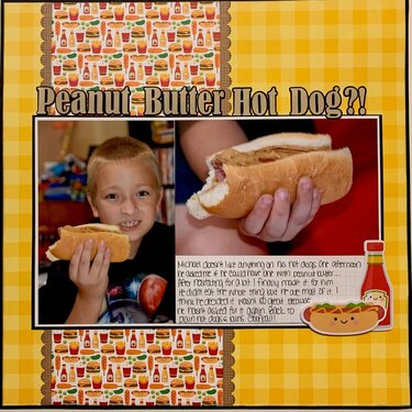 Peanut Butter Hot Dog