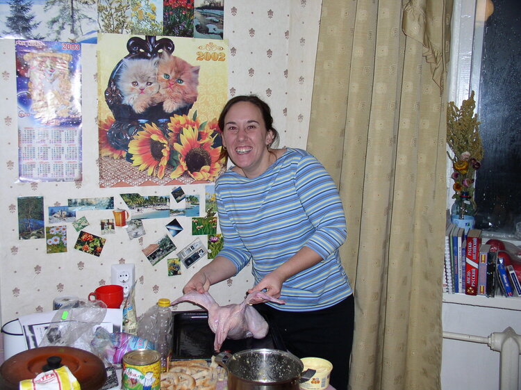 Tammy Making Thanksgiving Dinner