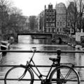 Bike on a bridge in Amsterdam