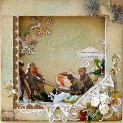 Altered frame *Scrap That Dec Kit*