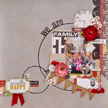 We are Family Main Kit *My Creative Scrapbook* Nov 2013