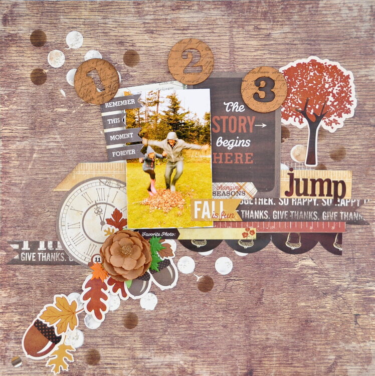 1 2 3...Jump Main Kit  *My Creative Scrapbook* Nov 2013