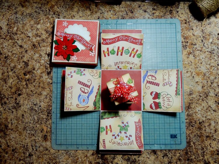 Christmas Exploding Box Gift Card Holder