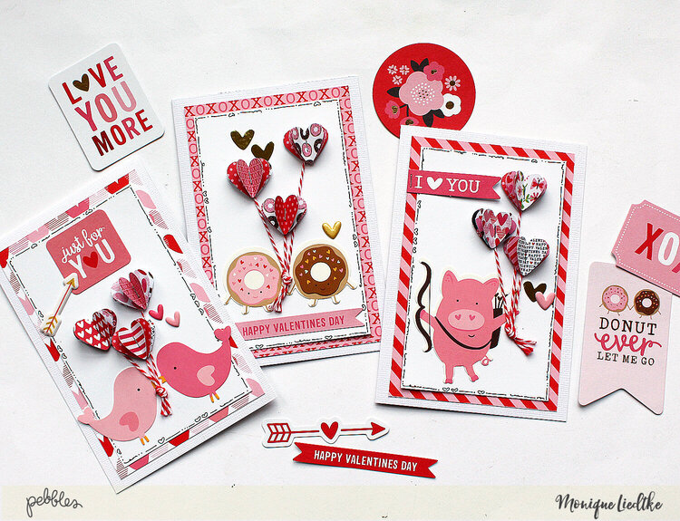 3D Valentine&#039;s Cards - Pebbles