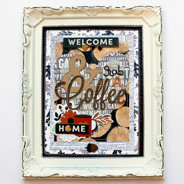 Pebbles Coffee Framed Art