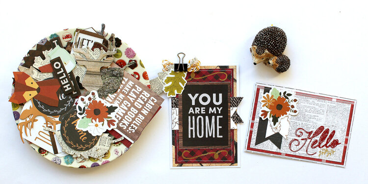 Pebbles Warm &amp; Cozy Cards with Foil Accents