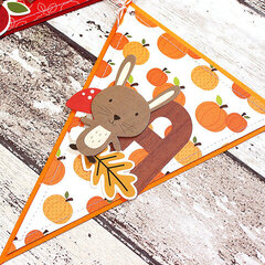 Pebbles Fall Banner using the Woodland Forest collection