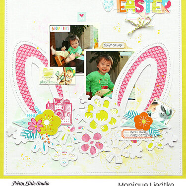 Easter layout - Pretty Little Studio