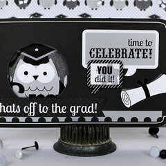 Front graduate card - Doodlebug