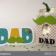 Father's Day card and treat bag - Imaginisce