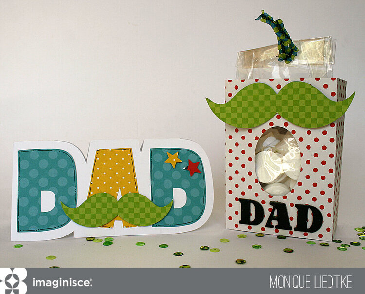 Father&#039;s Day card and treat bag - Imaginisce