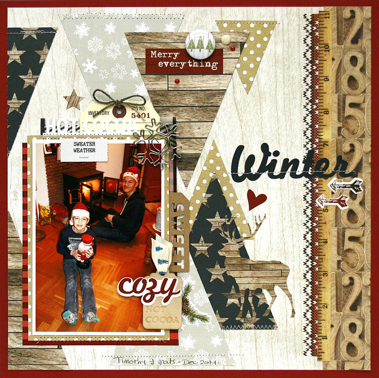 Winter layout - Scraptastic