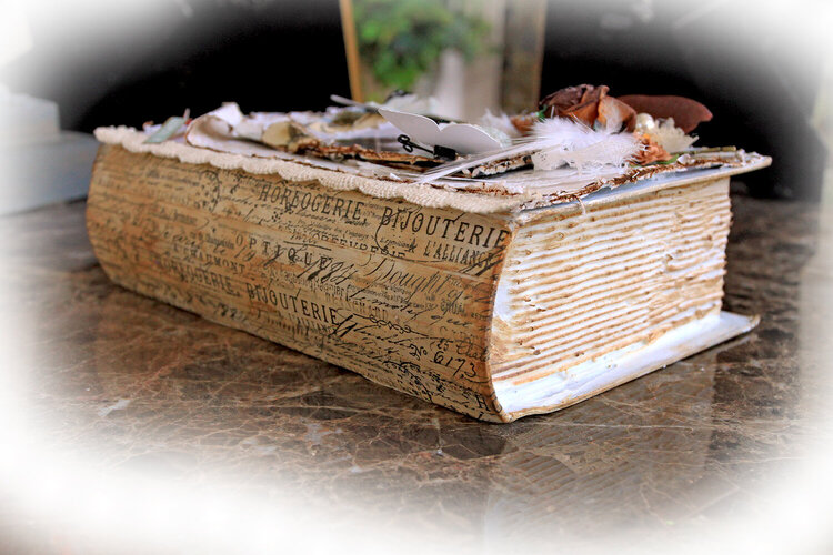A Beautiful Life Altered Book Box * Scraps Of Elegance* September Kit~Mary&#039;s Song