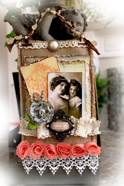 Burlap Gift Bag **SCRAPS OF DARKNESS** March Kit-Simple Pleasures