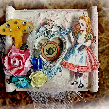 Alice In Wonderland ATC & Keepsake Box *Scraps Of Elegance* July Kit~Chasing Rabbits