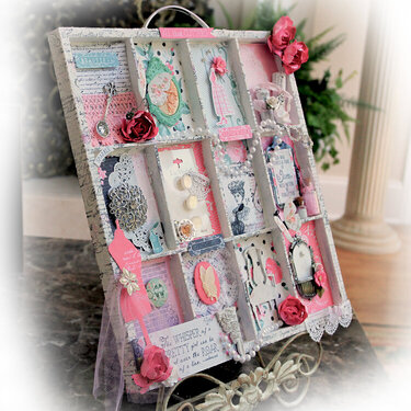 All That Glitters Altered Printer Tray *Scraps Of Elegance*