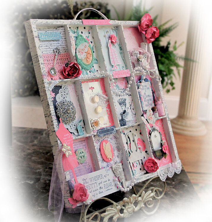 All That Glitters Altered Printer Tray *Scraps Of Elegance*