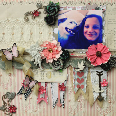 Amore **SCRAPS OF ELEGANCE** February Kit-Lovesong