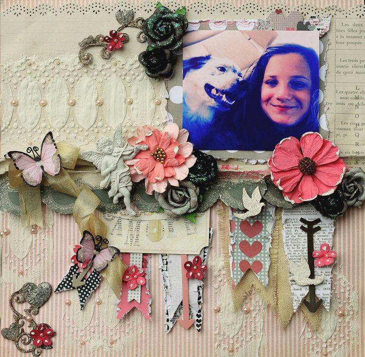 Amore **SCRAPS OF ELEGANCE** February Kit-Lovesong