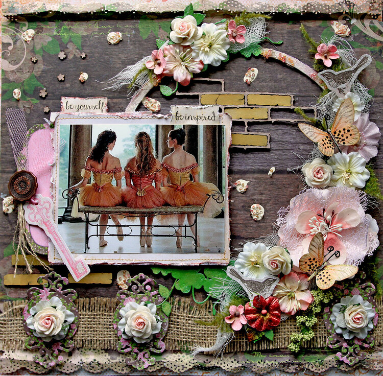 Be Inspired **SCRAPS OF ELEGANCE** July Kit-Home Sweet Home