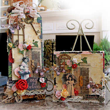 Beloved Oversized Pocket Tag &amp; Card Set *Scraps Of Elegance* *Reneabouquets*