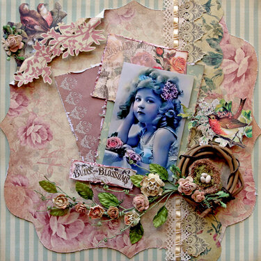 Buds And Blossoms **SCRAPS OF ELEGANCE** June Kit Country Charm