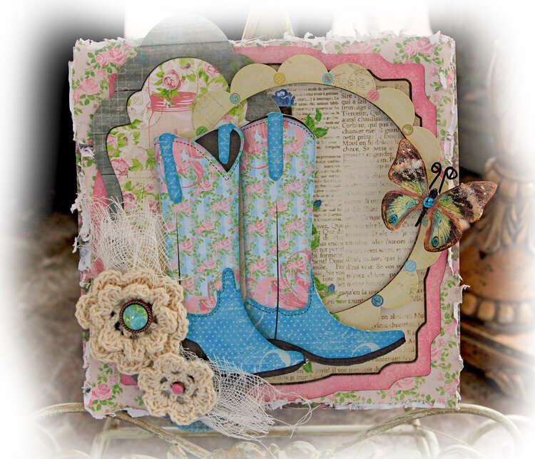 Make It In Minutes~Country Chic Card &amp; Gift Card Holder **SCRAPS OF ELEGANCE** July Kit-Home Sweet Home