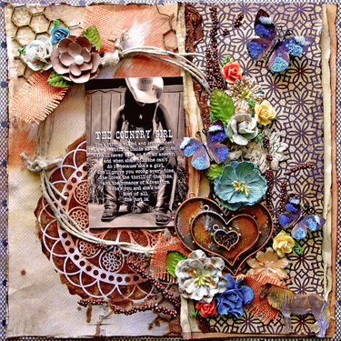Country Girl    **SCRAPS OF DARKNESS** April Kit-Remember When