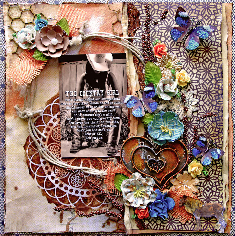 Country Girl    **SCRAPS OF DARKNESS** April Kit-Remember When